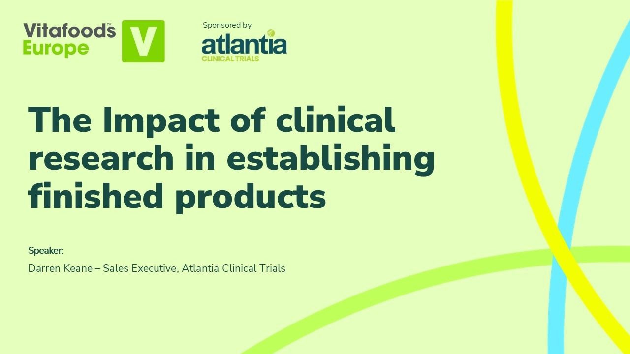 The impact of clinical research in establishing finished products