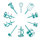 Misturadores manuais e Hastes de mistura