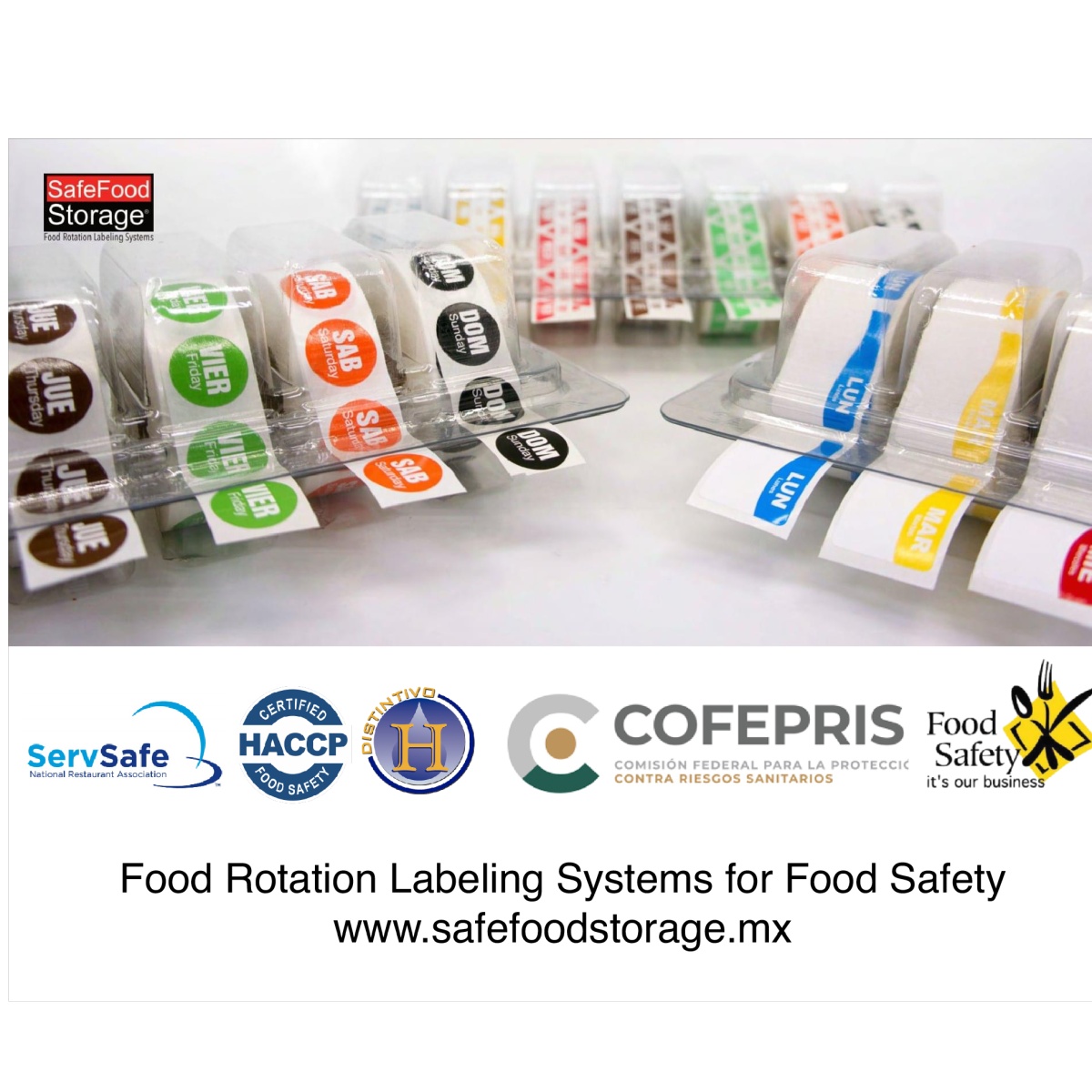 Etiquetas de rotación para alimentos