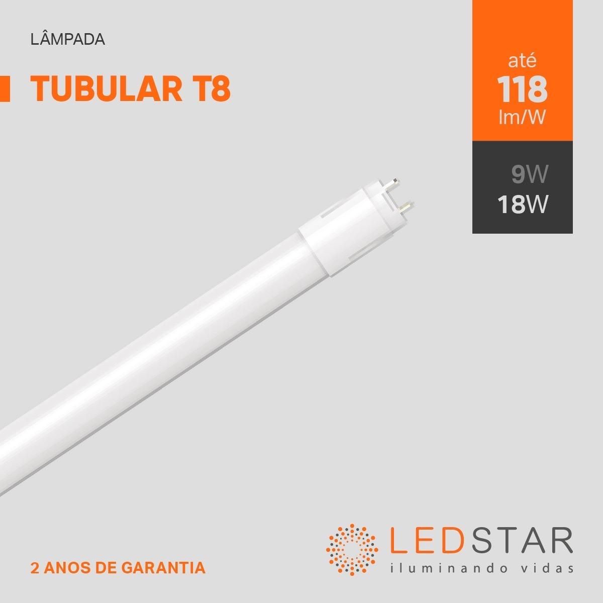 T8 18W 4.000 K e 6.500 K