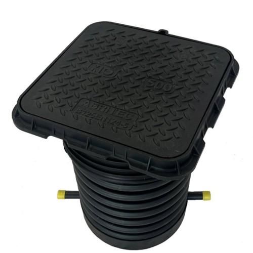 Regard Abrigel 400 Branchement 1 électrovanne 1'' PEHD32