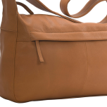 GB-0625-01 :: Medium shoulder bag zip top with front zip pocket, size 25cm x 36cm x 10cm