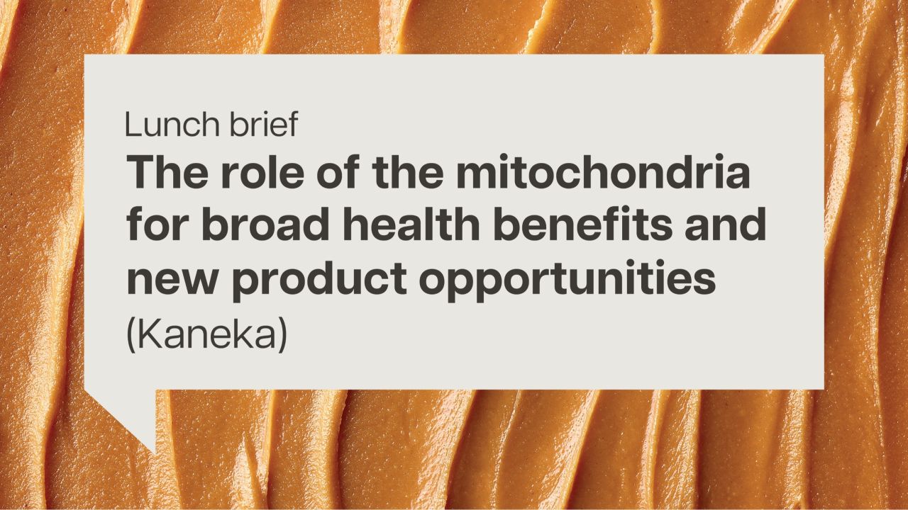 Lunch brief: The role of the mitochondria for broad health benefits and new product opportunities (Kaneka)