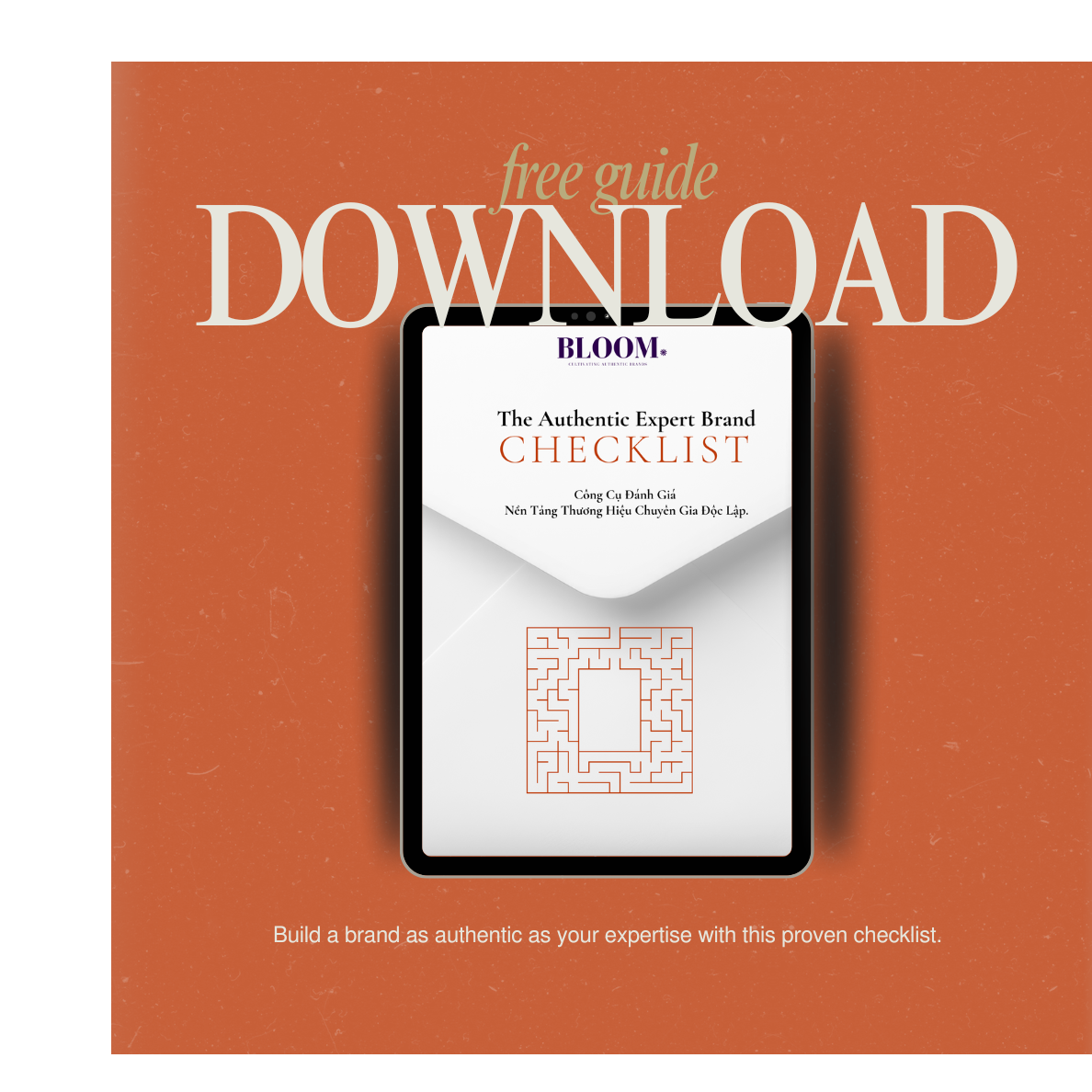 Free Guide - The Authentic Expert Brand Checklist: Công Cụ Đánh Giá Nền Tảng Thương Hiệu Chuyên Gia Độc Lập.