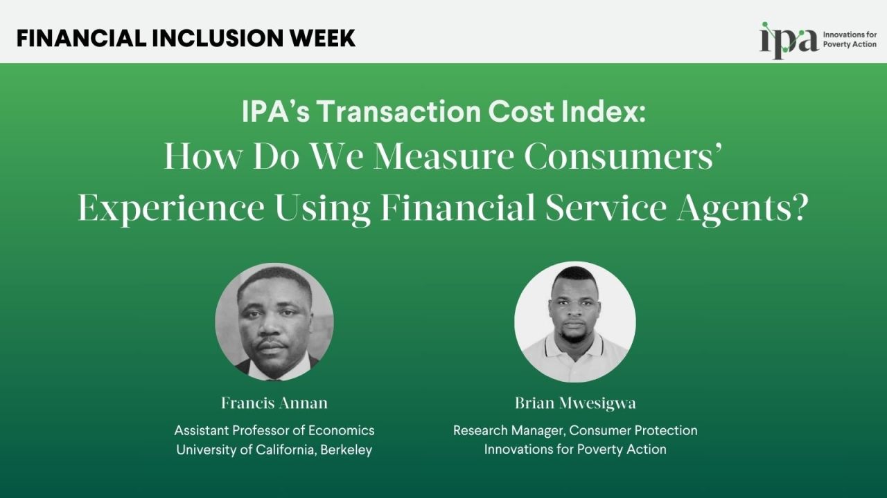 How do we measure consumers’ experience using financial service agents?