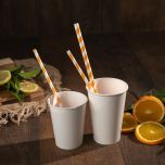 ACCESSORIES: Paper straws 100% biodegradable and Paper spoons 100% biodegradable