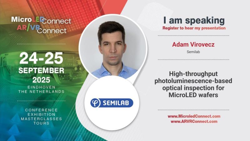 Semilab - High-throughput photoluminescence-based optical inspection for MicroLED wafers