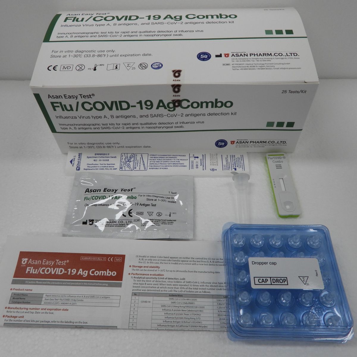 Asan Easy test Flu/COVID-19 Ag Combo