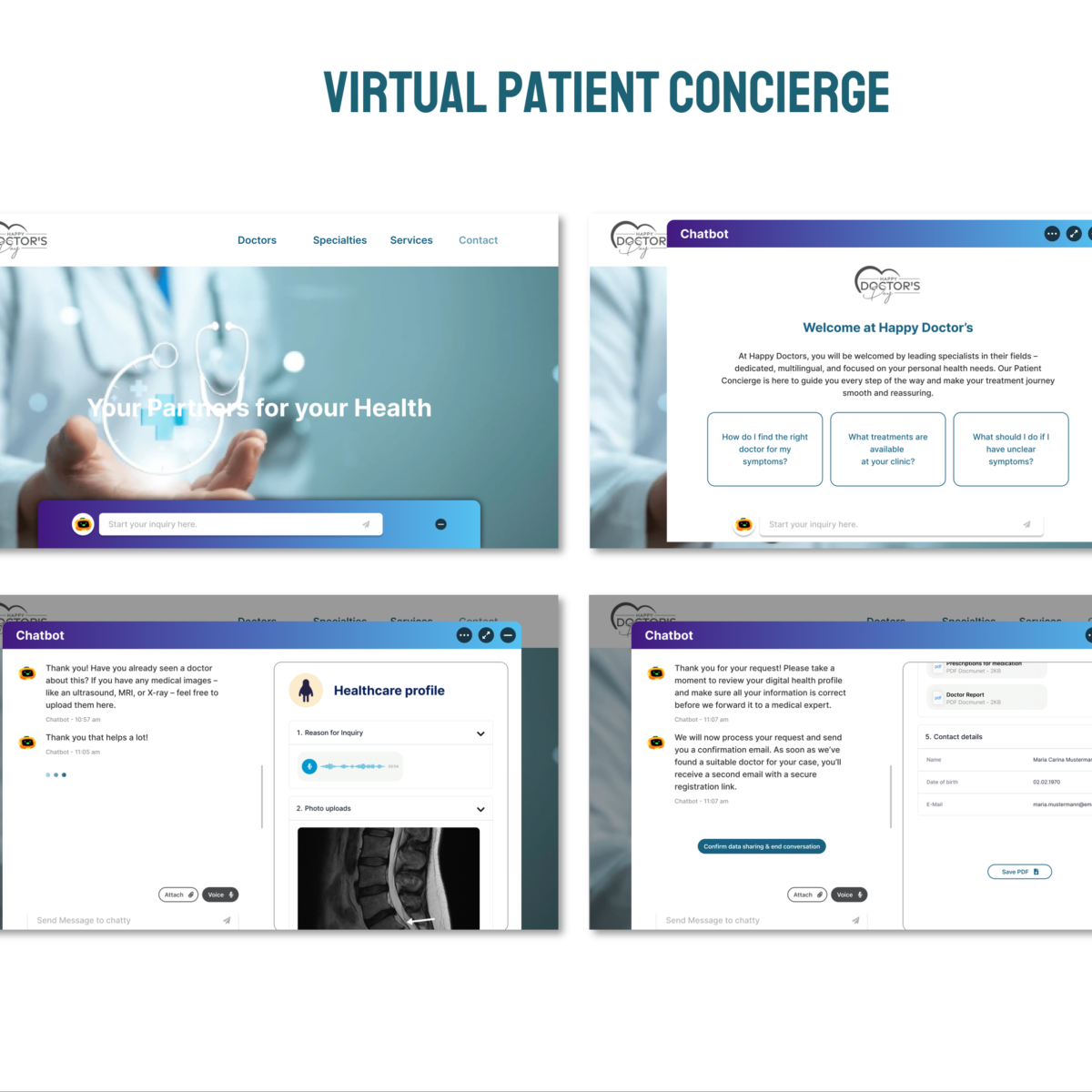 AddOn: AI Virtual Patient Concierge (App/Web)