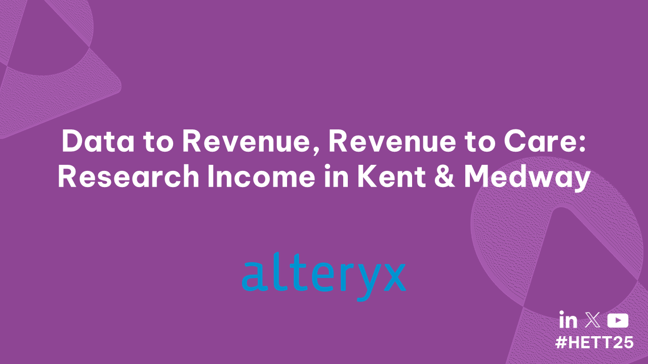 Data to Revenue, Revenue to Care: Research Income in Kent & Medway