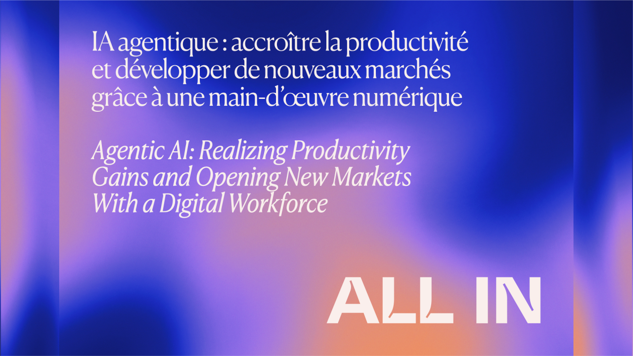 Agentic AI: Realizing Productivity Gains and Opening New Markets With a Digital Workforce