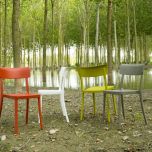 Dining Chair Polypropylene Modern Design, for Outdoor, Kitchen and Bar - Stackable - SARETINA - 9 colors