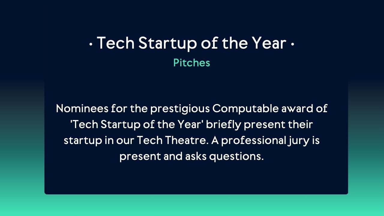 Tech Startup of the Year - Pitches