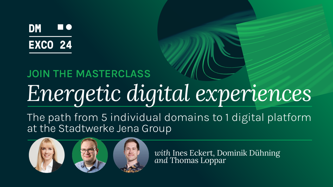 DXP mit Energie: Der Weg von 5 einzelnen Domains zur digitalen Plattform bei der Stadtwerke Jena Gruppe
