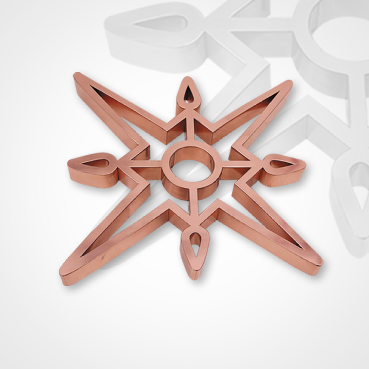 Letra caixa em Cobre