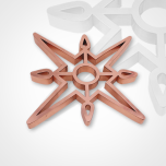 Letra caixa em Cobre