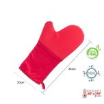 Luva Silicone E Algodão Vermelho 35cm
