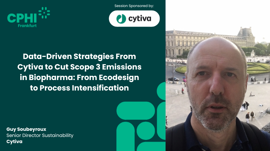 Data-Driven Strategies From Cytiva to Cut Scope 3 Emissions in Biopharma: From Ecodesign to Process Intensification