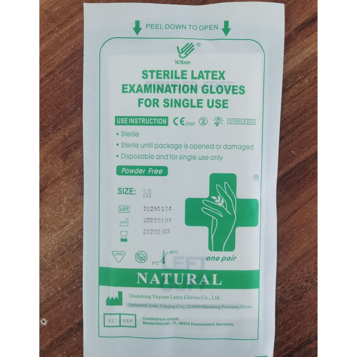 sterile latex examination gloves