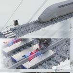 Perfilômetro estacionário de rodas ferroviárias (sistema "wayside" de medição)