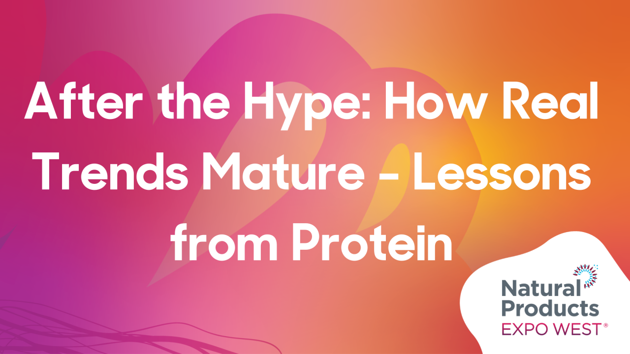 After the Hype: How Real Trends Mature - Lessons from Protein
