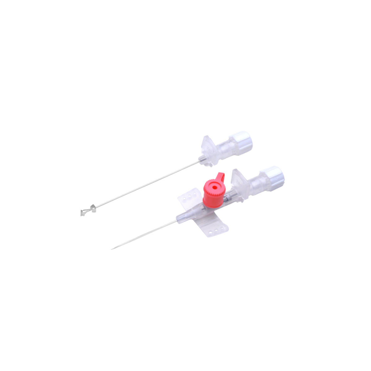 SAFETY IV CATHETER , BRAND: PLUSKI SAFE 2, ( With Port , Wings & Luer Lock)