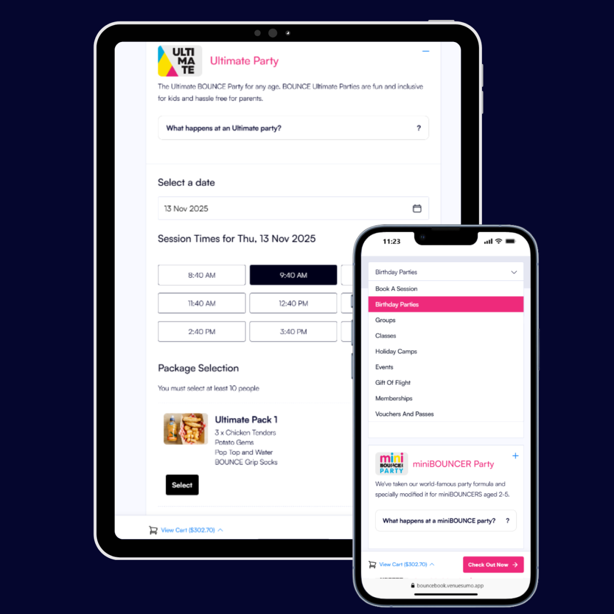 Party, Group & Event Bookings