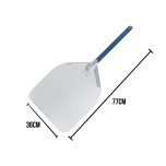 Pá para Enfornar Pizza Alumínio 35,5 x 40,5cm Azul Curto