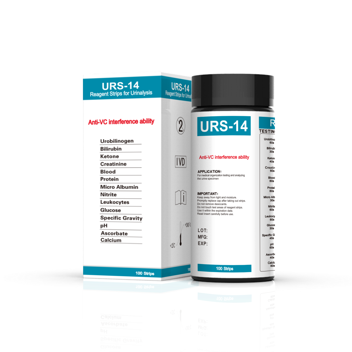 Reagent Strips for Urinalysis URS-14