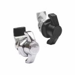 Fecho Lingueta Curta com Manopla e Trava para Cadeado