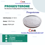 Progesterone API | Form: API Powder | CAS : 57-83-0 | Grade: IP/BP/USP | | Purity: 100%