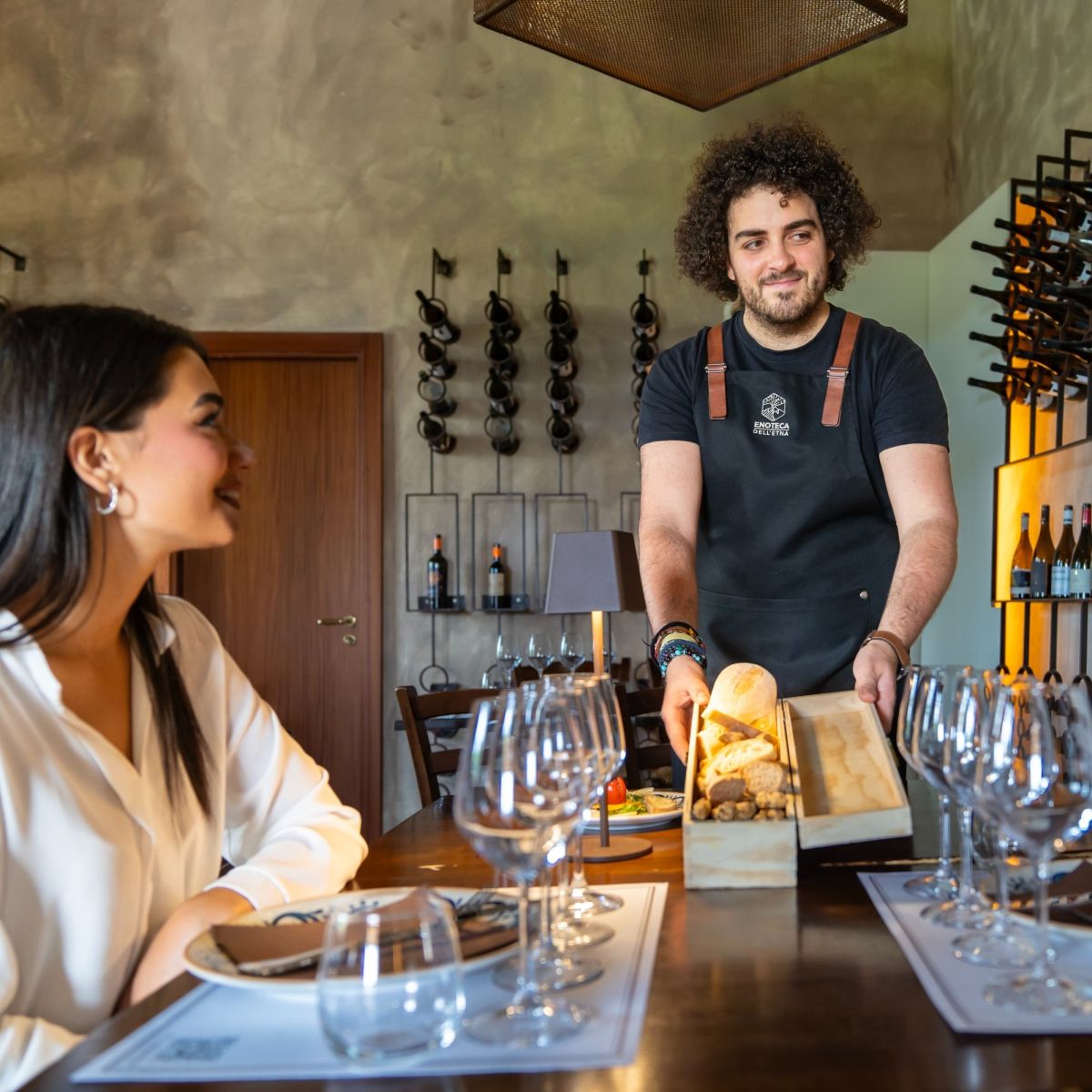 Wine tasting in an old winery