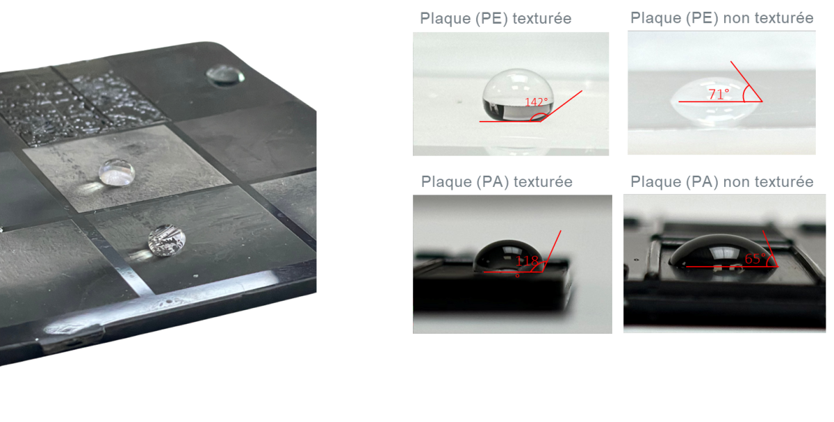 Surface functionalization by mold micro/nano texturing