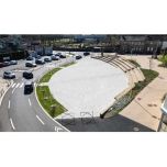 Pavé perméable en coquilles d'huîtres