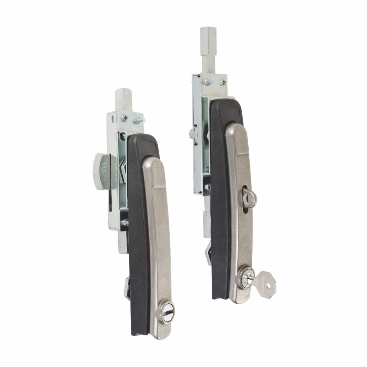 Fecho Escamoteável com Maçaneta em Inox 304 Cremona e Trava p/ Cadeado - Linha Ecoflex