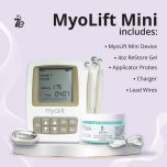MyoLift Mini Microcurrent Facial Device - Non-Invasive Face Lift, Facial Skin Care Products for Anti Aging, Skin Tightening - Esthetician Supplies and Skin Care Tools - Up to 400 Microamps