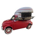 Forno scenografico Fiat 500 e veicoli vintage