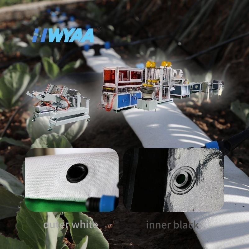 Pre-installed Outlet Hole Lay Flat Hose Production Line