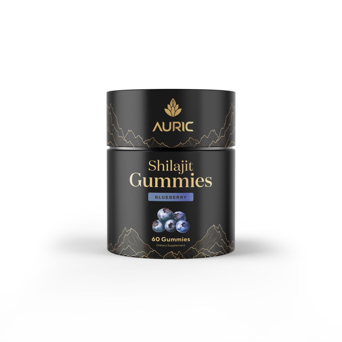 Auric Shilajit Gummies – Blueberry-Flavored Strength in Every Bite