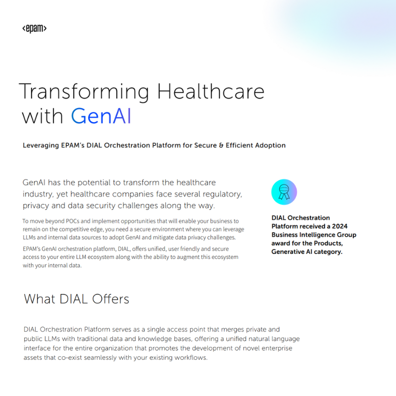 Transforming Healthcare with GenAI