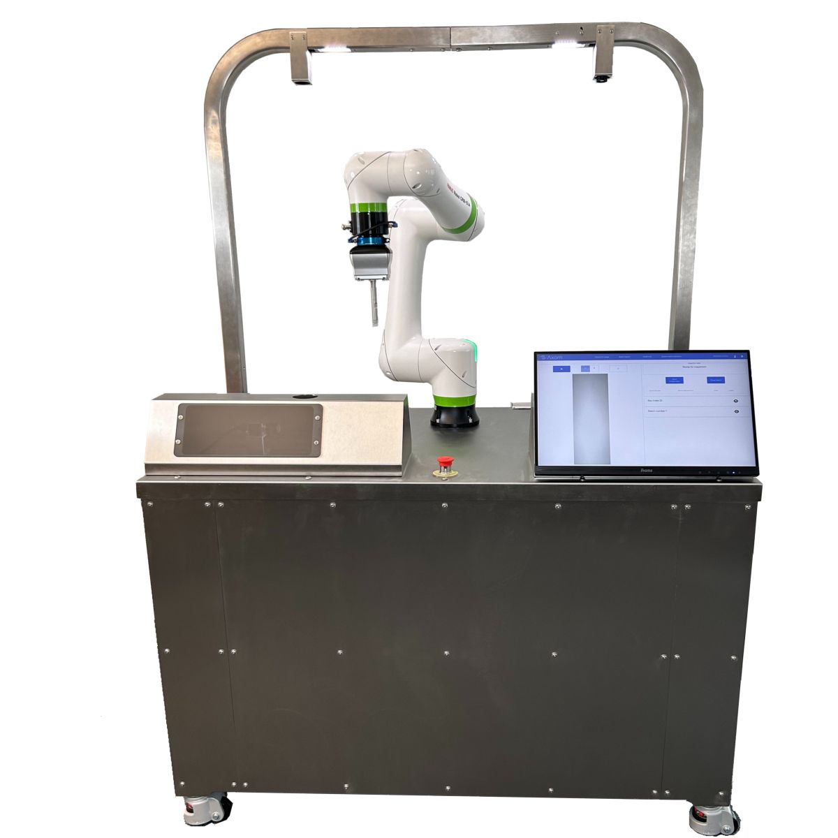 Automated Visual Inspection Station (with robotic arm)