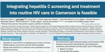 4a - Integrating hepatitis C screening and treatment into routine HIV care in Cameroon is feasible