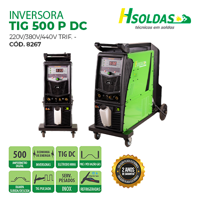 INVERSORA TIG 500 P DC