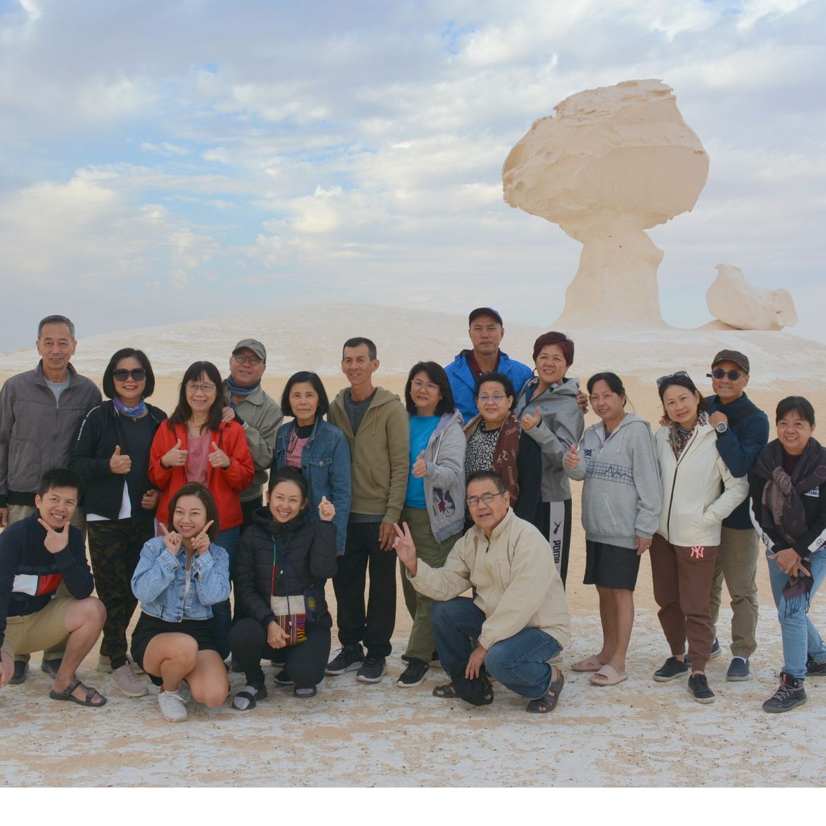 The White and Black Desert and the Oasis