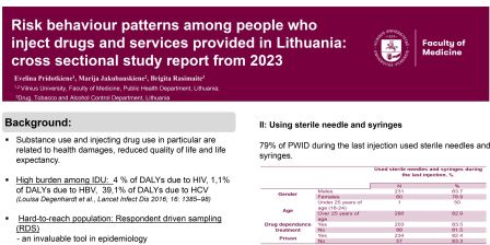 4e - Risk behaviour patterns among people who inject drugs and services provided in Lithuania: cross sectional study report from 2023