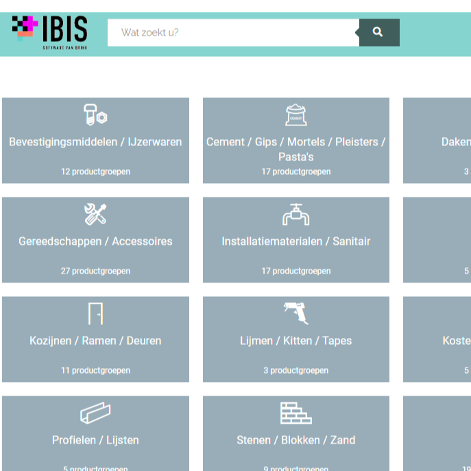 Ibis Artikelen Service voor calculatoren en werkvoorbereiders