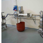 Metal detector for liquids and viscous products