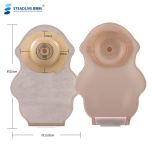 Convex ostomy bag