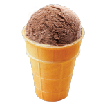 Gelato "Plombir" con cacao