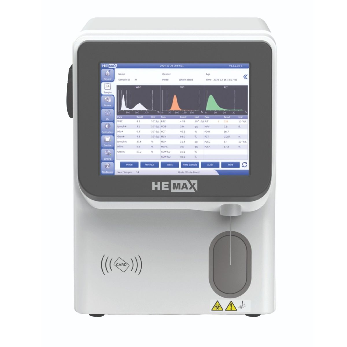 HEMAX Hematology Analyzer and Reagents